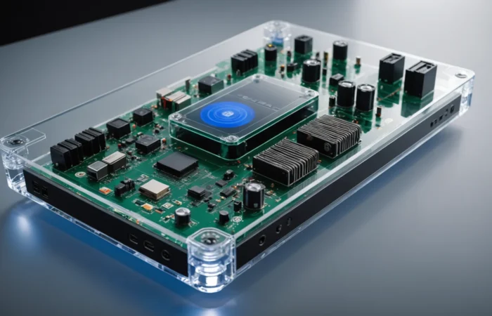 console en plexiglas